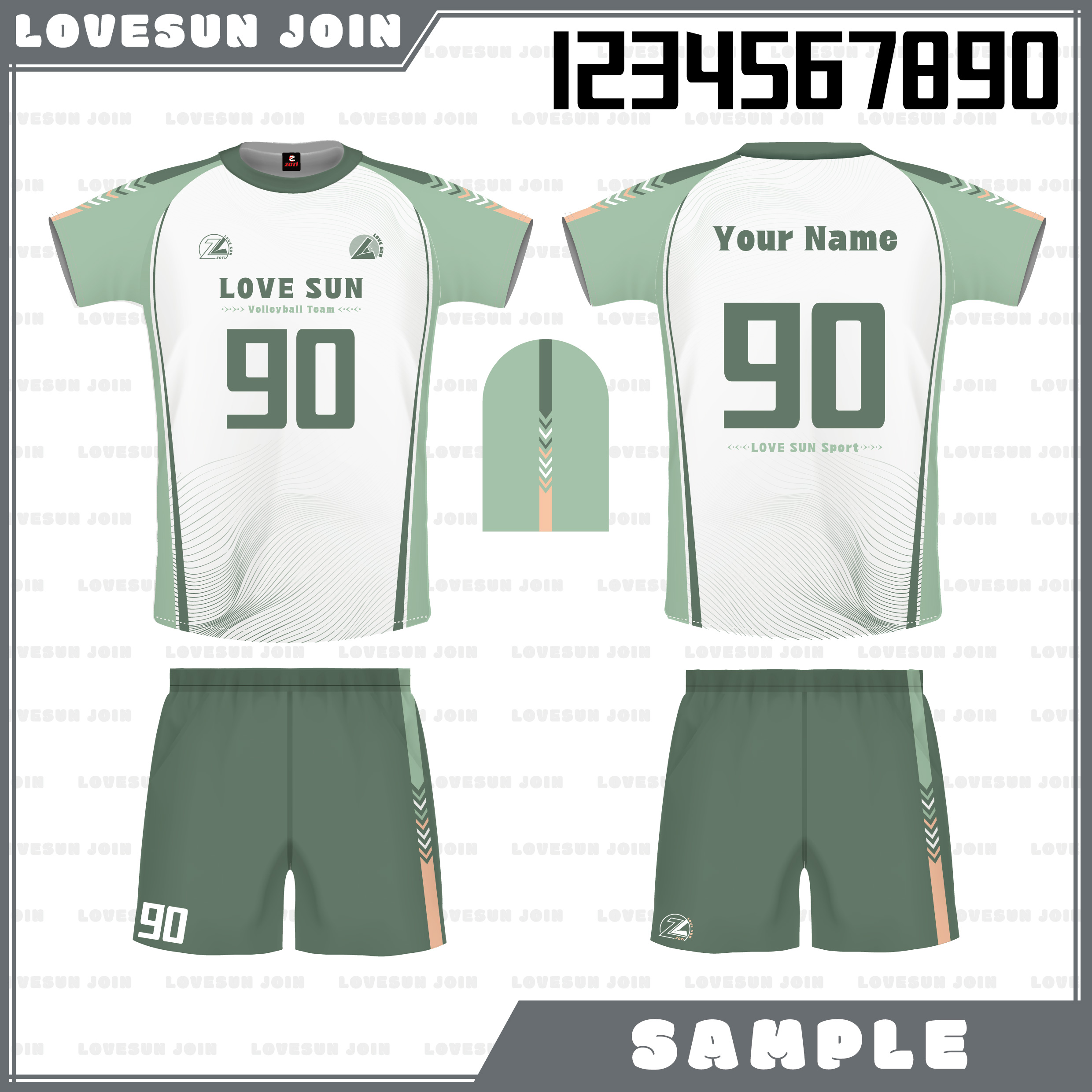 熱昇華短袖套裝 - sample