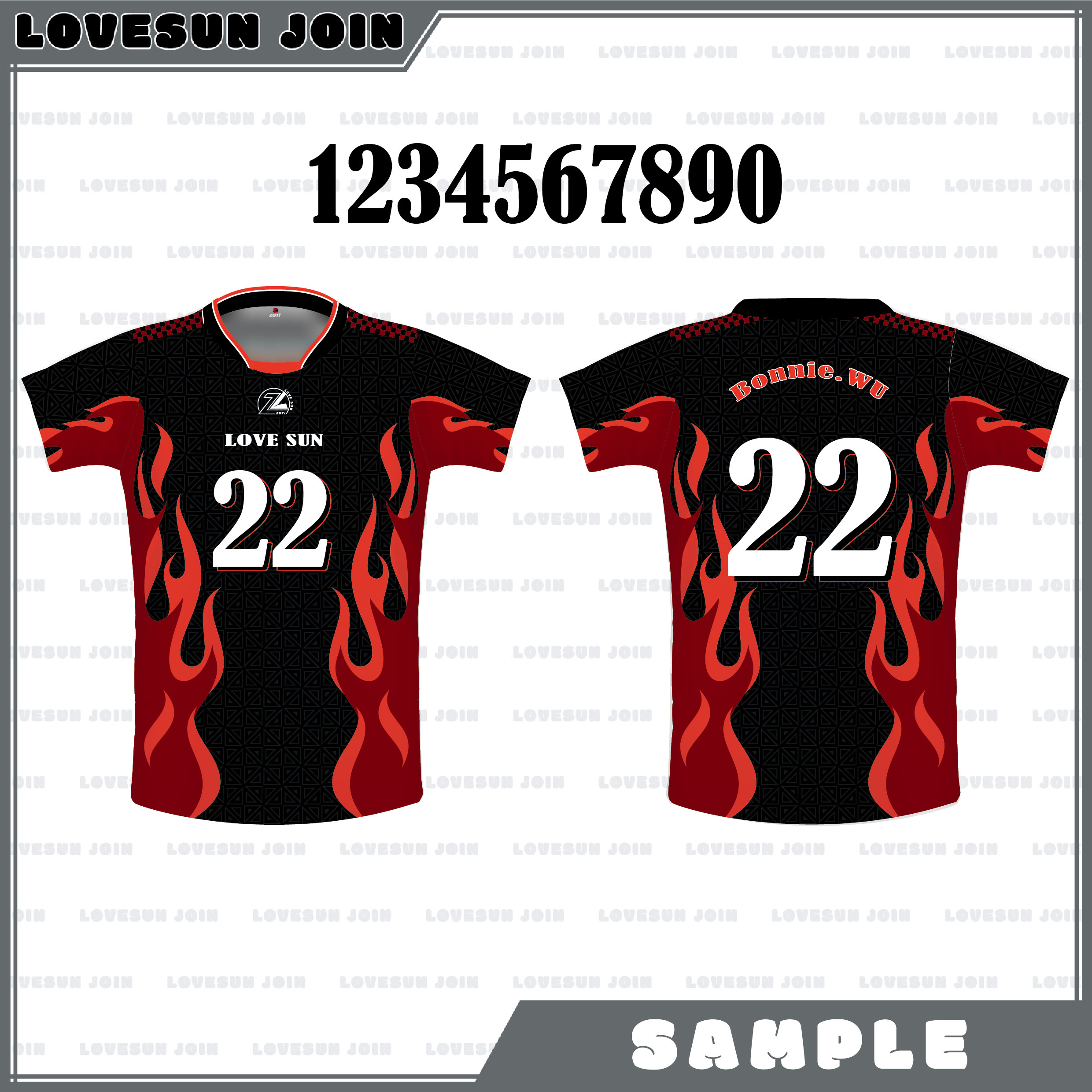 熱昇華短袖球衣 - sample