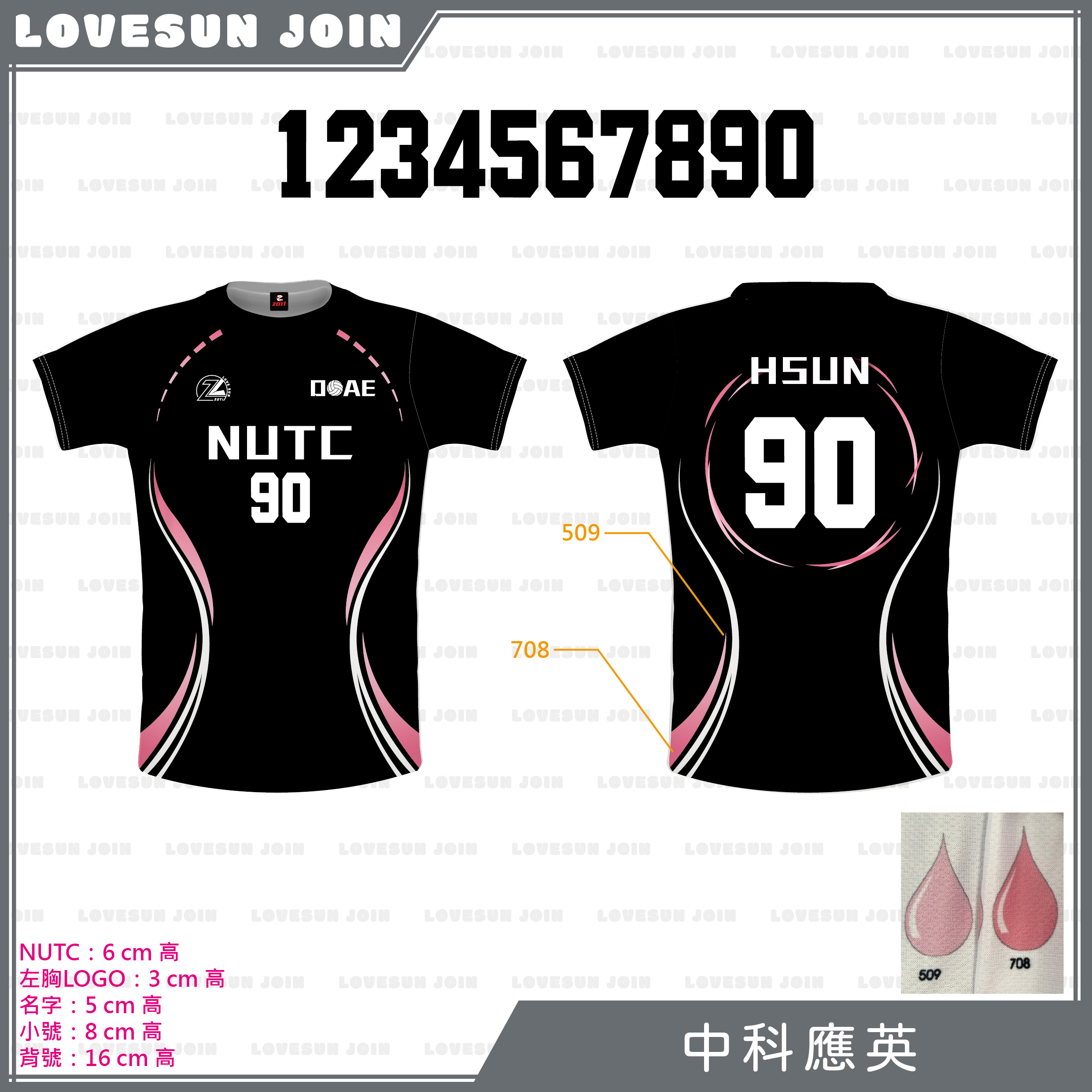 熱昇華短袖球衣 - 中科應英